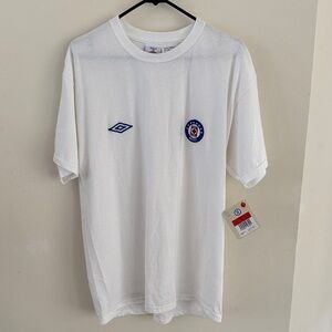 Vintage Umbro Mexico Club Deportivo Cruz Azul  T Shirt  Sz L NEW with tags